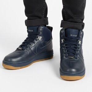 Nike Lunar Air Force 1 High Obsidian Winter Boots, Grade School Youth Size 7Y